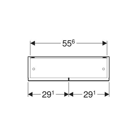 Geberit Lampa do szafki z lustrem, imitacja chromu