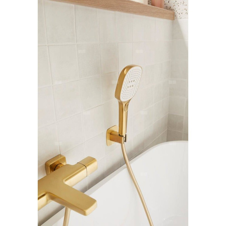 Zestaw natryskowy punktowy Malaga, kompletny, PVD brushed light gold