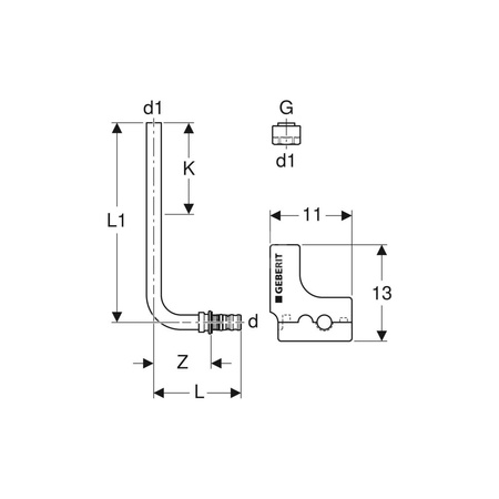 Śrubunki przyłączeniowe Geberit do Eurokonus