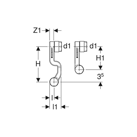 Śrubunki przyłączeniowe Geberit do Eurokonus