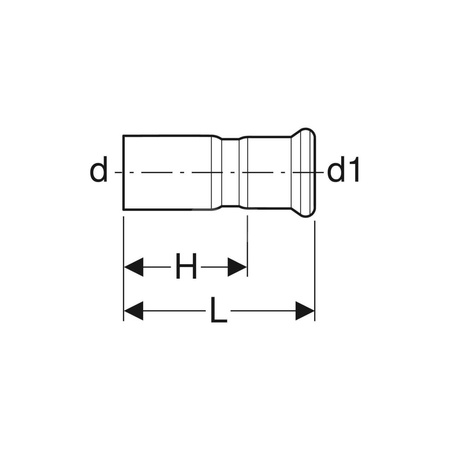 Uszczelka Geberit Mapress FKM, niebieska d18