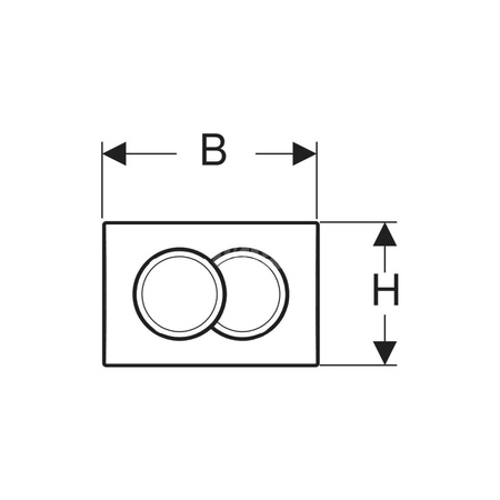 Elementy mocujące Geberit dla przycisków uruchamiających Sigma i Delta