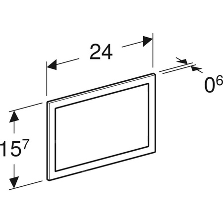 Ramka ozdobna przycisku Geberit Sigma60, chrom bł.