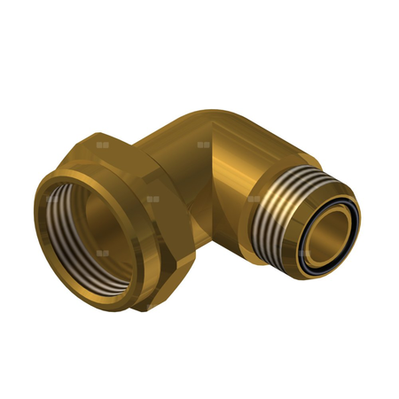 Półśrubunek kątowy KS DN16