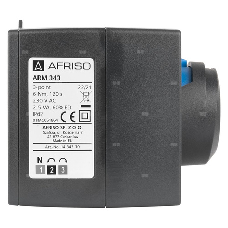 Siłownik elektryczny ARM 343 ProClick, 3-pkt., 230 V AC, 120 s, 6 Nm