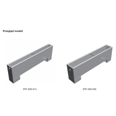 Grzejnik konwektorowy ZEHNDER Stana Neo, wym. 280 x 2400 mm, kolor biały, moc 6068 W