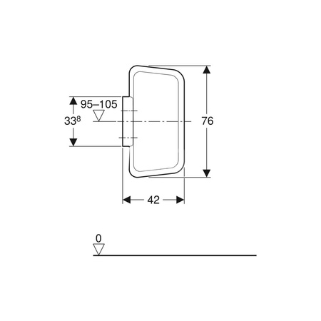 Ścianka międzypisuarowa Geberit z tworzywa sztucznego: Biały-alpin