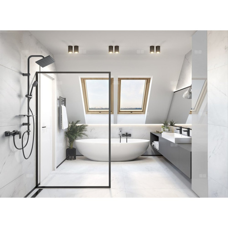 Bateria umywalkowa stojąca FERRO ZICCO BLACK, czarny