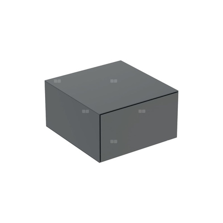 Szafka boczna Geberit ONE, z jedną szufladą: 45x24.5x47cm, Lava / Lakierowany matowy