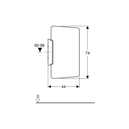 Ścianka międzypisuarowa Geberit z tworzywa sztucznego: Biały-alpin