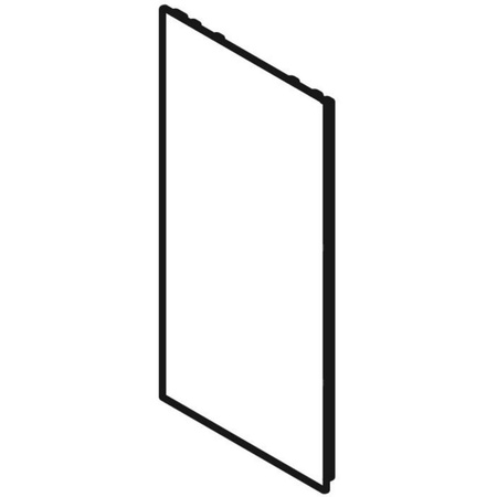 Dolna okładzina boczna, do modułu sanitarnego Geberit Monolith do umywalki: Aluminium szczotkowane