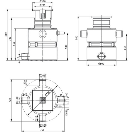 Pompa do ścieków WILO DrainLift Box 50 Hz / 11.99 m³/h / 0.93 W