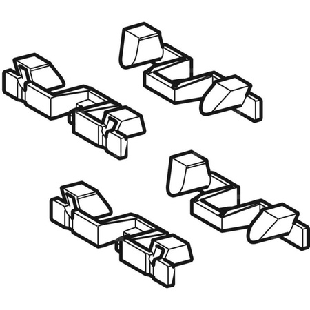 Zestaw końcówek profili Geberit do rynny zbiorczej CleanLine60