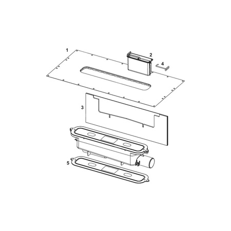 TECEdrainprofile - syfon odpływowy DN 50, odpływ boczny