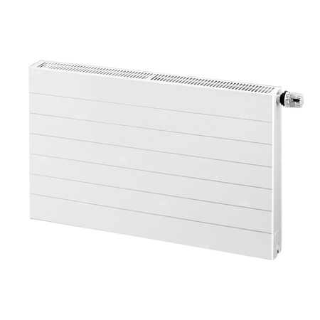 Grzejnik płytowy typ 33 PURMO Ramo Ventil Compact RCV L wym. 900 x 800 mm, kolor biały, moc 2537 W, front Płaski profilowany