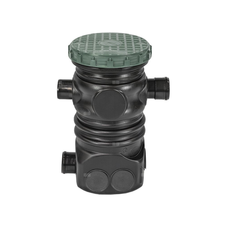 Filtr zewnętrzny w studzience D300 teleskop - pokrywa gwint - koszowy filtr wody deszczowej , kosz filtrujący do wody deszczowej , podziemny filtr do deszczówki , filtr zewnętrzny