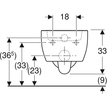 Miska WC wisząca GEBERIT iCon ceramiczna biała błyszcząca