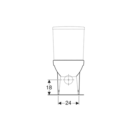 Deska sedesowa Geberit Selnova Compact, mocowanie od góry: Wolne opadanie=Tak, Zawiasy wypinane=Tak, Mocowanie=Od góry, Biały / Błyszczący