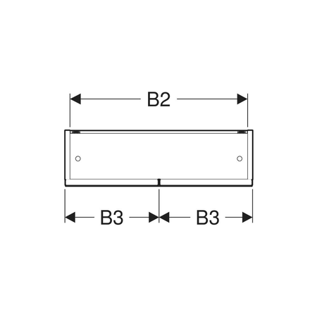 Geberit Lampa do szafki z lustrem, imitacja chromu