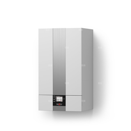 Kocioł gazowy dwufunkcyjny WOLF CGB-2K-20 z modułem wyświetlacza AM kondensacyjny wiszący 4.4 - 20.4 kW
