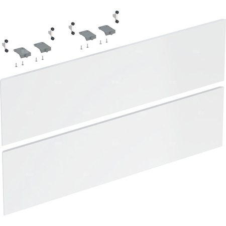 Zestaw frontów szuflad do dolnej szafki pod umywalkę GEBERIT ONE, kol. biały wysoki połysk szer.900 mm