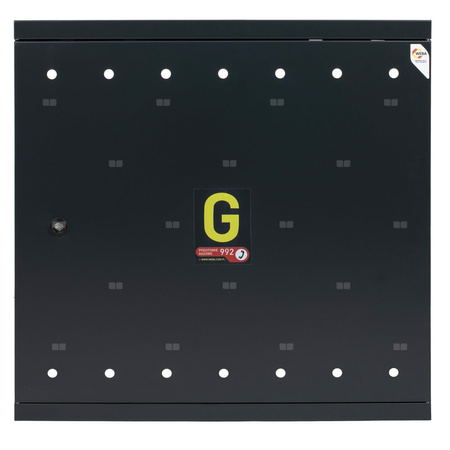 Skrzynka gazowa 600x600 wnękowa stalowa RAL 7016 antracyt