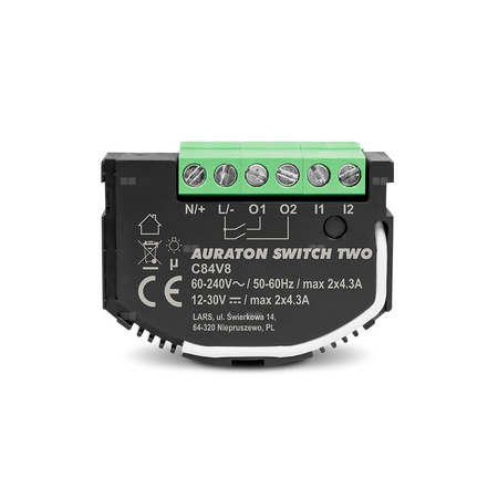 AURATON Switch TWO - 2 kanałowy moduł wykonawczy