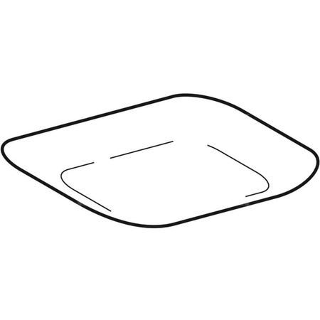 Dekoracyjna mydelniczka do umywalki Geberit iCon: Szerokość umywalki=50cm