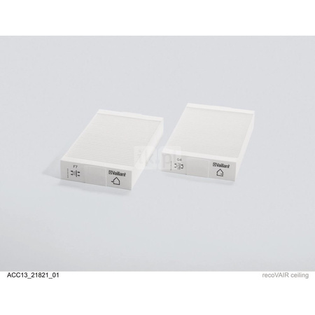 Zestaw filtrów F7 i G4 do recoVAIR 150/4, zestaw zawiera 2 sztuki fitrów klasy F7 i G4 (nawiew/wywiew) 