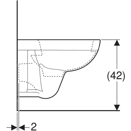 Miska WC wisząca GEBERIT Selnova Compact