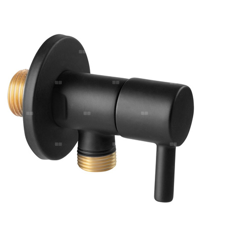 Zawór wodny FERRO ROTONDO, czarny GZ 1/2'' x GZ 1/2''