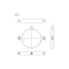 Obejma masywna DN 8 (219-225mm) DN8