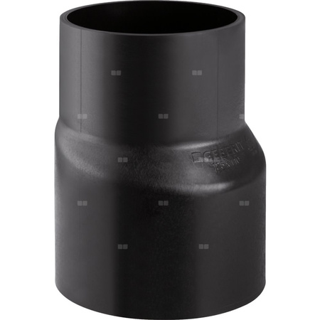Zwężka niesymetryczna długa GEBERIT HDPE redukcja, PE / polietylen, 160 mm, DN 150 x 110 mm x DN 100 (króciec)