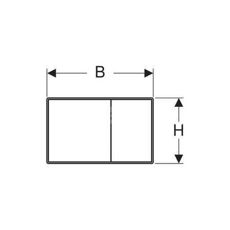 Zestaw elementów dystansowych Geberit Sigma60 (2 szt.)