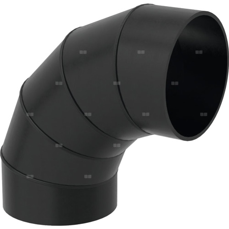 Długi łuk 90' GEBERIT HDPE, PE / polietylen, 250 mm, DN 250 x 250 mm x DN 250 (króciec)