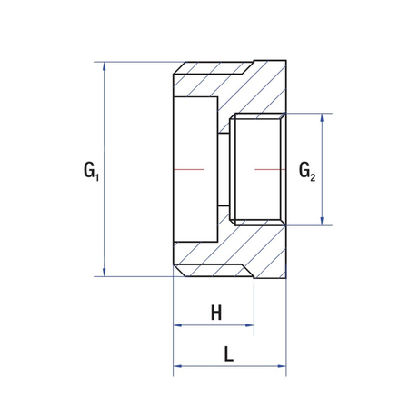 Złącze redukcja RUMET mosiądz 1/2'' x M14 (GZ x GW), 50 mm