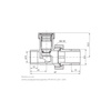 PHA-031/L G1/2xO15 (GZ) PN10 DN15 Zawór grzejnikowy odcinający P do wlutowania CuZn-C PN-M-75002