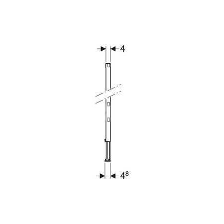 Zestaw prętów gwintowanych M10, do wspornika dystansowego Geberit Duofix (2 szt.)