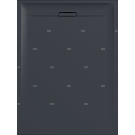 Brodzik prostokątny Geberit Sestra: 140x90x4cm, Grafit / Struktura łupka