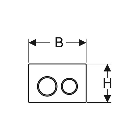 Ramka montażowa Geberit do przycisków uruchamiających Kappa i Artline