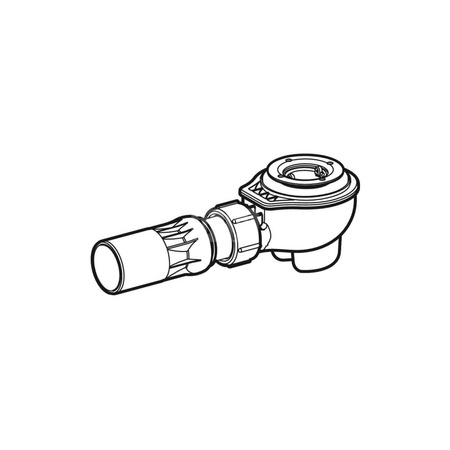 Zawór zestawu odpływowego Geberit z uszczelką, do syfonu brodzikowego