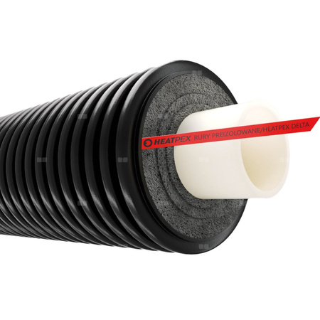 Rura preizolowana pojedyncza HEATPEX DELTA HEAT UNO PRO 32/110