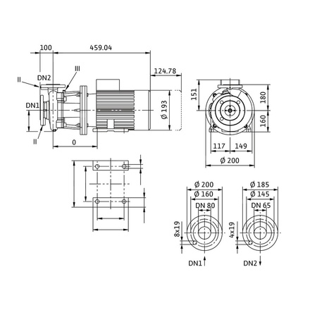 Wilo-Atmos GIGA-B 65/125-1,1/4 pompa obiegowa blokowa