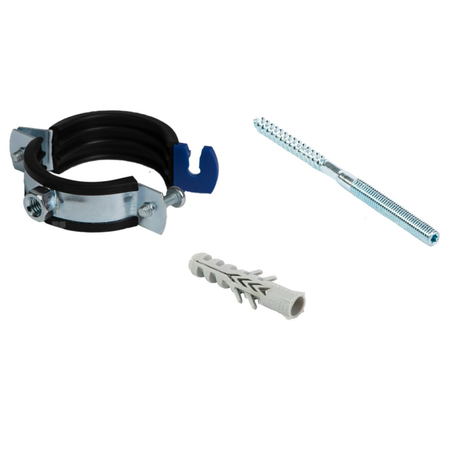 QIK Zestaw - Uchwyt classic fi 83-91mm (3") M8/M10 (śruba dwugwintowa M8x80, kołek nylonowy)