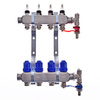 Rozdzielacz do ogrzewania podłogowego QIK Optimo MAGNET III - RNZT-2-50-M 12-obieg. inox GW 1'' x GZ 3/4'' + przepływomierz