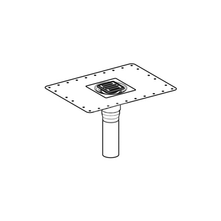 Kołnierz Geberit do wpustów podłogowych natrysku