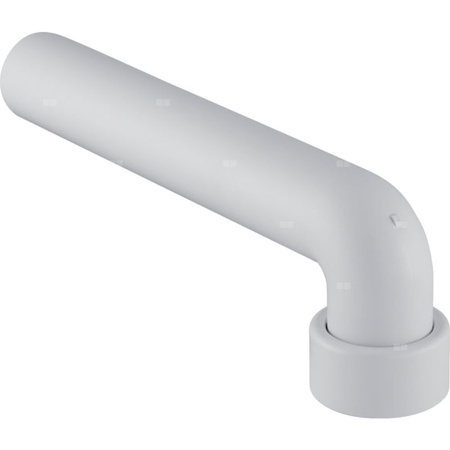 Kolano przyłączeniowe Geberit 90' z nakrętką: d=40mm, d1=40mm, Biały-alpin