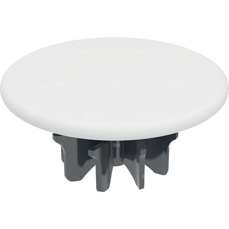 Pokrywa odpływu Geberit do zaworu zestawu odpływowego ze swobodnym przepływem: Materiał=Ceramika sanitarna, Biały