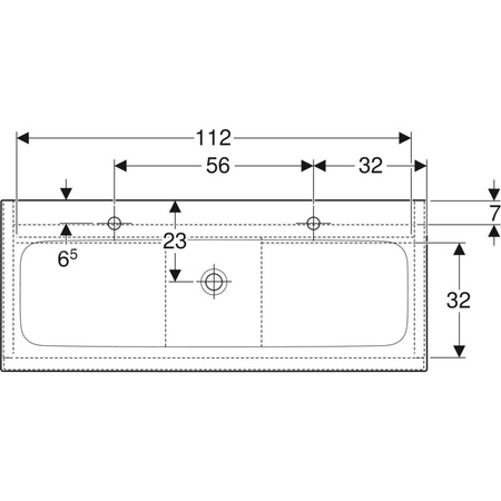 Zestaw umywalki meblowej Geberit iCon, slim rim, z szafką pod umywalkę, z dwoma szufladami i odpływowo-przelewowym do umywalki: B=120cm, Umywalka: biały, Korpus i front: szary piaskowy / lakierowany, wysoki połysk, Uchwyt: szary piaskowy / malowany proszk