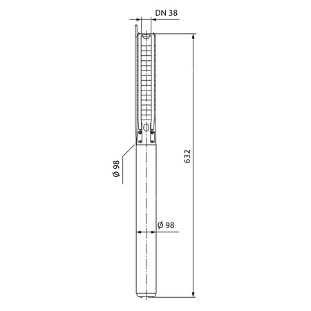 Pompa głębinowa 1-fazowa WILO Sub TWI4.05-08-D częstotliwość 50 Hz, moc 0.75 kW 5.7 A, prędkość obrotowa 2845 obr/min